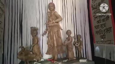 কালনা ১: কালনার সরস্বতী পুজো মানেই অভিনব ভাবনার ছোঁয়া, ‘কাঁটাতার’ থিমে চমক রুপালিকা ক্লাবে