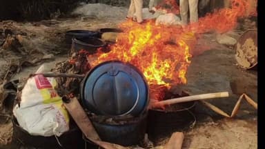 राघोपुर: राघोपुर में देसी शराब के खिलाफ बड़ी कार्रवाई, पाँच अवैध भट्ठियां ध्वस्त