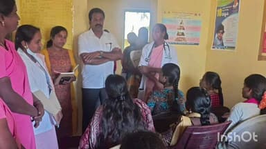 ಹೆಗ್ಗಡದೇವನಕೋಟೆ: ಚಿಕ್ಕೆರೆಯೂರು ಗ್ರಾಮದಲ್ಲಿ ಗರ್ಭಿಣಿಯರಿಗೆ ಪ್ರಸೂತಿ ಮತ್ತು ಸ್ತ್ರೀರೋಗ ತಜ್ಞ ವೈದ್ಯರಿಂದ ವಿಶೇಷ ತಪಾಸಣೆ ಶಿಬಿರ.