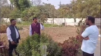 नेपानगर: अपर कलेक्टर, डिप्टी कलेक्टर नेकिया निरीक्षण, गार्डन में ओपन जिम बनाने की दिए निर्देश