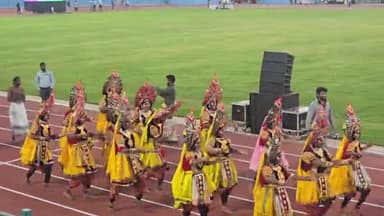 ತುಮಕೂರು: ಎಂ.ಜಿ ಸ್ಟೇಡಿಯಂನಲ್ಲಿ ಜನರ ಗಮನಸೆಳೆದ ಕಲಾ ವೈಭವ