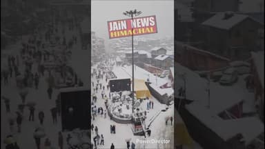 मनाली माल रोड़ #viral #news #viralvideo #follow #video #viralshorts #manali #snowfall #reelitfeelit