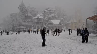 Shimla @ first snow fall # india #viralreels #beautiful #himachal #shimla