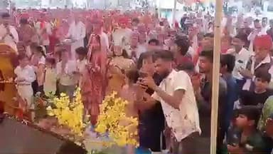 सुनेल: कस्बे के निर्माणधीन श्री धरणीधर मंदिर पर संगीतमय भागवत कथा की महाआरती के साथ हुई पूर्णाहुती