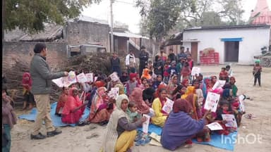 महसी: बौंडी थाने की पुलिस ने मिशन शक्ति के तहत महिलाओं को जागरूक किया, दी योजनाओं की जानकारी