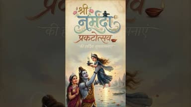 🌺🔱 श्री नर्मदा प्रकटोत्सव 🪔🙏🏻 👸🏻 मात नर्मदे हर 👣💞 #shorts #viralshorts