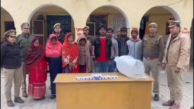 पुवायां: खुटार पुलिस ने बनकटा मोड़ से जहर खुरानी और टप्पेबाजी के मामले में 4 महिलाओं समेत 8 लोगों को किया गिरफ्तार