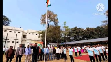 सोनाहातु: बिरसा मुंडा तीरंदाजी अकादमी, सिल्ली में राष्ट्रीय ध्वज फहराया गया