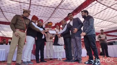 सुजानगढ़: सुजानगढ़ में उत्साह के साथ मनाया गया गणतंत्र दिवस, 41 लोगों को किया गया सम्मानित