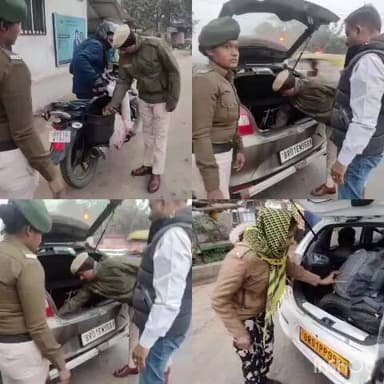 दुल्हिन बाज़ार: दुल्हिनबाजार पुलिस ने थाना क्षेत्र के चौक-चौराहों पर चलाया सघन वाहन जांच अभियान