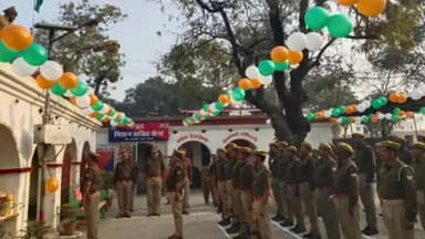 शाहगंज: सरपतहां थाने में गणतंत्र दिवस पर गरिमामयी समारोह, किया गया झंडारोहण