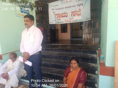 ಹಗರಿಬೊಮ್ಮನಹಳ್ಳಿ: 26-Jan-26 : ವಿಕ್ಷಿತ್ ಭಾರತ ವಿಬಿಜಿ ರಾಮ್ ಜಿ ವಿಶೇಷ ಗ್ರಾಮ ಸಭೆ