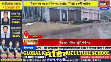 #live मौसम का बदला मिजाज, बाटोदा में हुई हल्की बारिश #news7rajasthan #news7 #batoda #gangapurcity