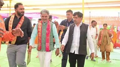 थानखम्हरिया: बहेरा में श्री राम मंदिर प्राण प्रतिष्ठा एवं श्री अखंड नवधा रामायण समारोह में साजा विधायक ईश्वर साहू हुए शामिल