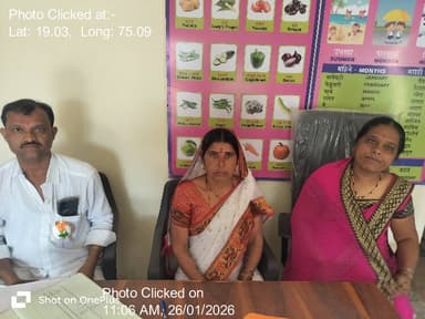 शिरूर कासार: 26-Jan-26 : विकसित भारत Vb G Ram G योजना विषयी माहिती व मेरा गाव मेरा धरोहार मान्यता