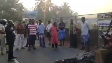 கல்குளம்: நுள்ளிவிளையில் ரயில்வே பால பணிகளை தடுத்து நிறுத்திய மக்கள் பேச்சுவார்த்தைக்கு பின் பணிகள் துவக்கம்.