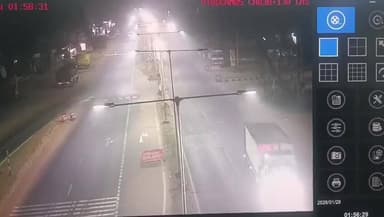 కత్తిపూడి: హైవేపై ప్రమాదం.. CCTV ఫుటేజీ