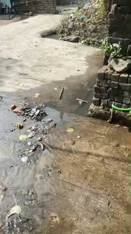 बड़वाहा मे नल मे नाली का पानी आरा है कस्तूरबा मार्ग होली तेखड़ा बाट क्रमांग 5 मे