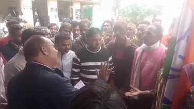 पवई: पवई में कांग्रेस के बैनर तले हथकुरी के ग्रामीणों ने सौंपा ज्ञापन