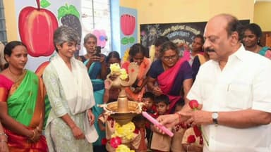 வண்டலூர்: காட்டாங்குளத்தூர் ஒன்றியத்தில் ஊரக வளர்ச்சி மற்றும் உள்ளாட்சித் துறை சார்பிலான கட்டிடங்களை அமைச்சர் திறந்து வைத்தார்