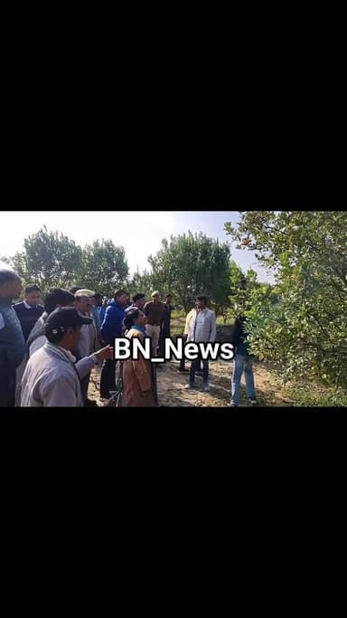 जयपुर सम्भागीय आयुक्त व कोटपूतली बहरोड़ जिला प्रशासन ने जानी किसानों से बागवानी की जानकारी