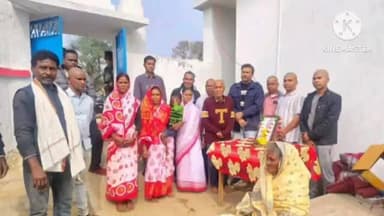 सोनाहातु: आजसू पार्टी के केंद्रीय अध्यक्ष खलारी गांव निवासी जगुराम महतो के श्राद्धकर्म में हुए शामिल