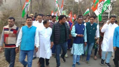 রঘুনাথপুর ১: রঘুনাথপুর পৌরসভার নন্দুয়াড়া এলাকায় তৃণমূলের উন্নয়নের পাঁচালি কর্মসূচিতে মিছিল,পথসভা ও সংলাপ