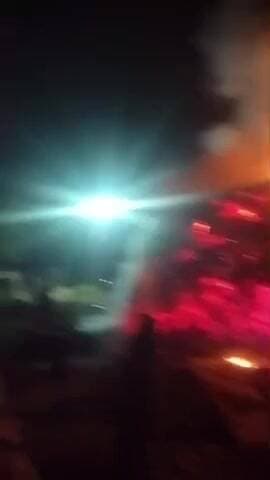 ಕೂಡ್ಲಿಗಿ: ರಂಗನಹಳ್ಳಿ ಗ್ರಾಮದಲ್ಲಿ ಮೇವಿನ ಬಣವೆಗೆ ಆಕಸ್ಮಿಕ ಬೆಂಕಿ