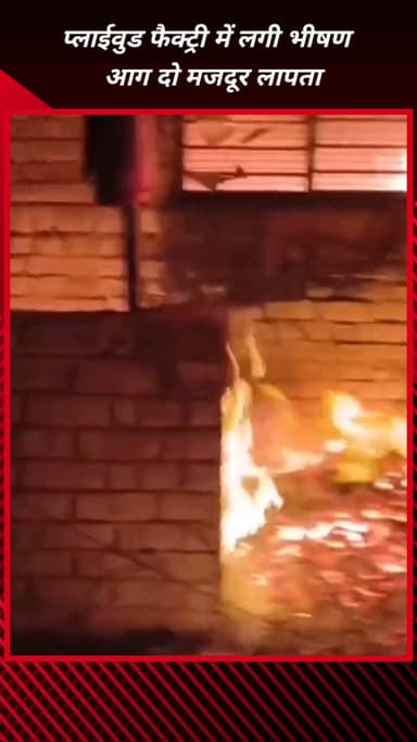 फरीदाबाद: फरीदाबाद के पाखल गांव में प्लाईवुड फैक्ट्री में भीषण आग, दो मजदूर लापता, एक झुलसा