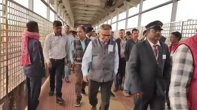 দাঁতন ১: বেলদা ও দাঁতন রেলস্টেশনের কাজ পরিদর্শন করলেন খড়্গপুরের DRM ললিত মোহন পান্ডে!