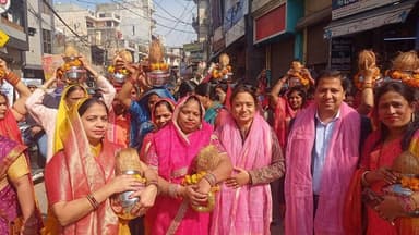 महिला शनि भक्तों ने क्या कहा सिद्धांत संग्राम से #trending #shanimahayagy #viralpost #adarshnagar