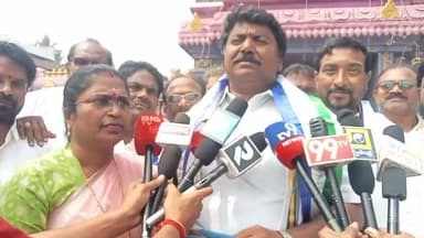 తిరుమల ప్రసాదంపై చంద్రబాబు దుర్మార్గమైన ఆరోపణలు చేశారు: ముమ్మిడివరం లో మాజీ ఎమ్మెల్యే పొన్నాడ సతీష్