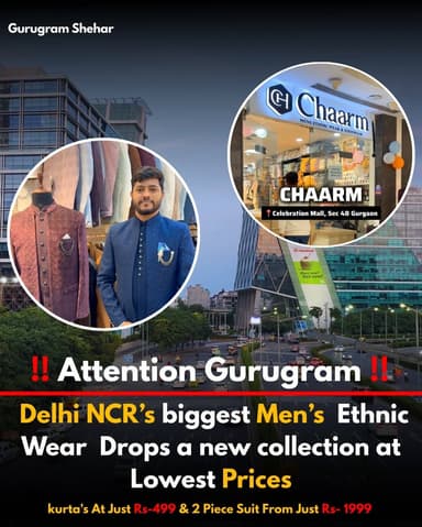 Delhi NCR’s BIGGEST Men’s Ethnic Wear WHOLESALER
✨ Now Open for RETAIL Customers ✨
Premium quality • Factory-level pric...