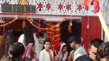 कांठ: कांठ में संत शिरोमणि गुरु रविदास जयंती पर उत्साह के साथ निकाला गया जुलूस