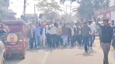 बस्ती: छात्र नेता अमन सिंह के नेतृत्व में सैकड़ों युवाओं ने यूजीसी के विरोध में निकाली रैली