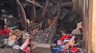 धर्मशाला: धर्मशाला के कोतवाली बाजार में देर रात आग, रेडीमेड कपड़ों की दुकान जलकर हुई राख