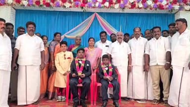 மரக்காணம்: மரக்காணத்தில் திமுக நிர்வாகி இல்ல காதணி விழாவில் கலந்து கொண்ட சட்டமன்ற உறுப்பினர்