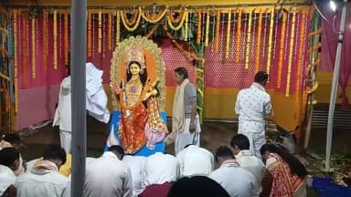 পলাশবাৰী: পলাশবাৰীত ধৰ্মীয় অনুষ্ঠানত উপস্থিত ৰাজ্যিক সদস্য অনুপ কুমাৰ মেধি