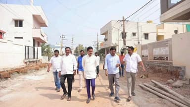 ಬಳ್ಳಾರಿ: ಬಸವೇಶ್ವರ ನಗರದಲ್ಲಿ ನಡೆಯುತ್ತಿರುವ ವಿವಿಧ ಕಾಮಗಾರಿಗಳ ಪರಿಶೀಲನೆ ನಡೆಸಿದ; ಶಾಸಕ ನಾರಾ ಭರತ್ ರೆಡ್ಡಿ