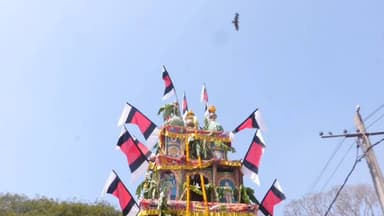 ದೊಡ್ಡಬಳ್ಳಾಪುರ: ನಗರದ ಪ್ರಸನ್ನ ಲಕ್ಷ್ಮೀ ವೆಂಕಟರಮಣ ಸ್ವಾಮಿ ಬ್ರಹ್ಮ ರಥೋತ್ಸವ ಸಂಪನ್ನ ತೇರಿಗೆ ಬಾಳೆಹಣ್ಣು ದವನ ಎಸೆದ ಭಕ್ತರು