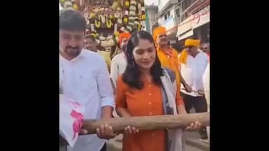 ಸಕಲೇಶಪುರ: ಶ್ರೀ ಸಕಲೇಶ್ವರ ಸ್ವಾಮಿ ರಥೋತ್ಸವ ಸಂಭ್ರಮ; ರಥ ಎಳೆದು ಭಕ್ತಿ ಮೆರೆದ ಜಿಲ್ಲಾಧಿಕಾರಿ ಲತಾ ಕುಮಾರಿ