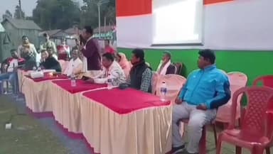 তুফানগঞ্জ ১: ঝাউকুটি বাজার এলাকায় আয়োজিত তৃণমূলের তরফে আলোচনা সভা ও 'লক্ষ্মী এলো ঘরে' মুভির স্কিনিং পর্ব