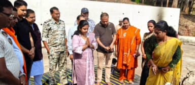 दंतेवाड़ा: थाना परिसर स्थित शिव मंदिर में डोमशेड निर्माण का विधिवत शिलान्यास, श्रद्धालुओं को मिलेगी बड़ी सुविधा