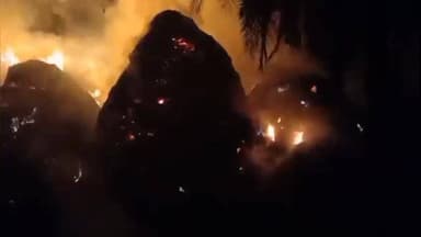 ময়ূরেশ্বর ২: গোপিনাথপুরে অগ্নিসংযোগে পুড়ে ছাই তিনটি খড়ের গাদা