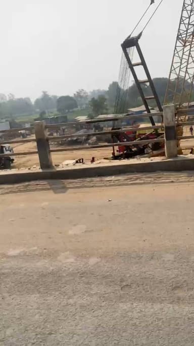 नये तवा ब्रिज का कार्य तेज़ी से चल रहा है #viraltawa bridge video#hoshangabaad#narmadapuram #mp