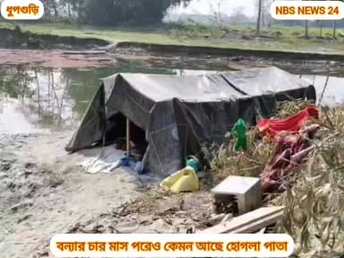 বন্যা শেষ তাই উধাও নেতা থেকে জনপ্রতিনিধি! প্লাস্টিকের তাবুতেই চার মাস কাটছে বানভাসীদের জীবন।