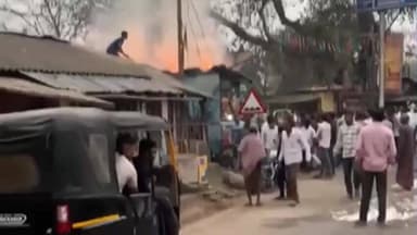 ଆଠମଲ୍ଲିକ: କରମଙ୍ଗା ସାହିରେ ନିଆଁ ଲାଗି ପୋଡ଼ିଗଲା ଦୋକାନ ଘର