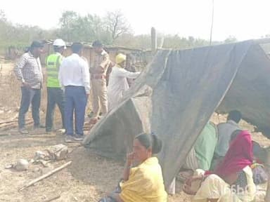 जिवती: अल्ट्राटेक कोसंबी माईन्स नियमबाह्य ब्लास्टिंग घरे उध्वस्त करून डोजर फिरवण्याचा प्रयत्न