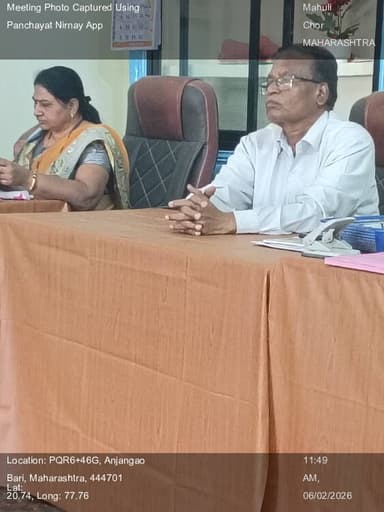 धारणी: 06-Feb-26 : सन 2026,27 Gpdp च्या आराखड्यास अंतीम मंजुरात देणे