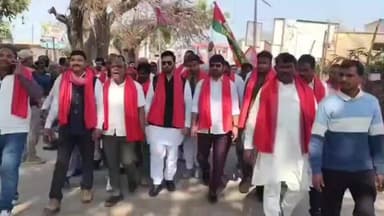 सैदपुर: सपा विधायक ने सैदपुर नगर में विभिन्न मांगों को लेकर निकाला विरोध जुलूस, SDM को दिया पत्रक और SDM के खिलाफ लगाए नारे